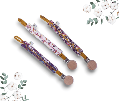 Bbellot Attache-doudou Prune
