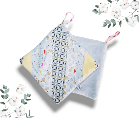 Bbellot Doudou Givre Ciel